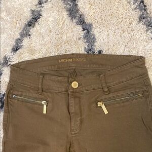 MICHAEL Michael Kors Brown/Army Green Skinny Jeans